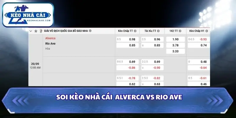 Soi kèo nhà cái Alverca vs Rio Ave qua bảng kèo chi tiết